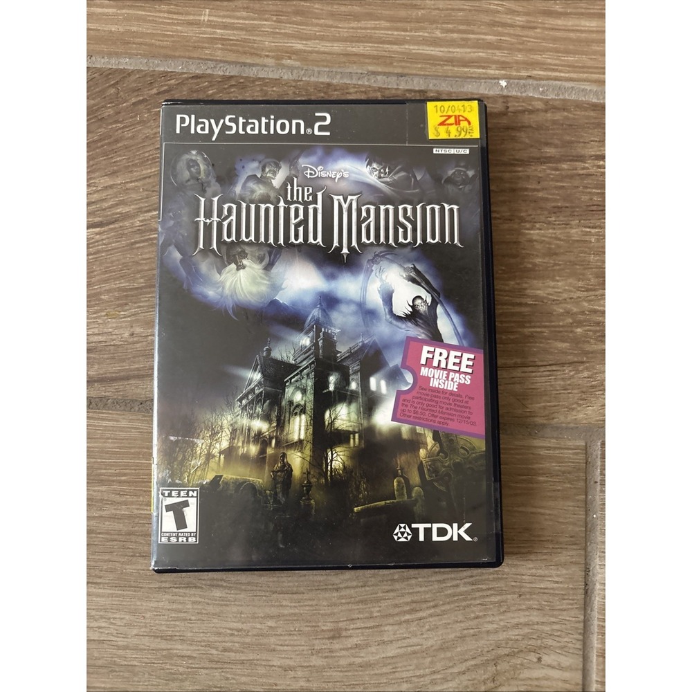 Disney's The Haunted Mansion (Sony PlayStation 2, 2003) CIB With Movie Ticket